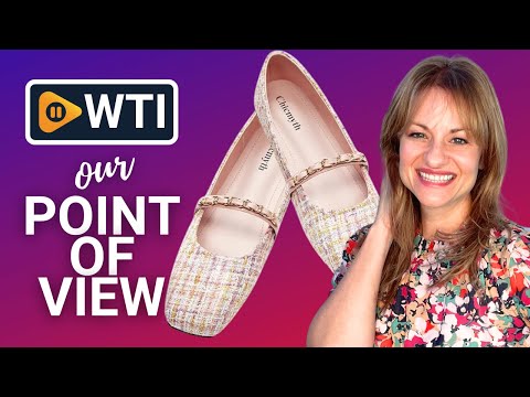 Mary Jane Flats;Square Toe Metal Chain Flats;Tweed Fabric Delicate and Elegant Women Shoes 8 Pink-m2 - WTI product video review