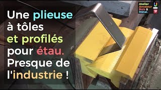 A sheet metal and profiled press brake for bench vice