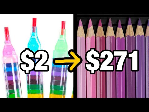 Buying Art Supplies, But Each Item Gets More Expensive