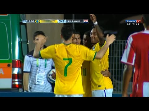 Amistoso Sub-23 ? Brasil vs Paraguay 4:1 ? HD
