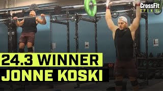 Jonne Koski Wins Open Workout 24.3