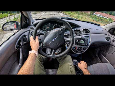 2002 Ford Focus mk1 [ 1.6 100 hp] |0-100| POV Test Drive #2133 Joe Black