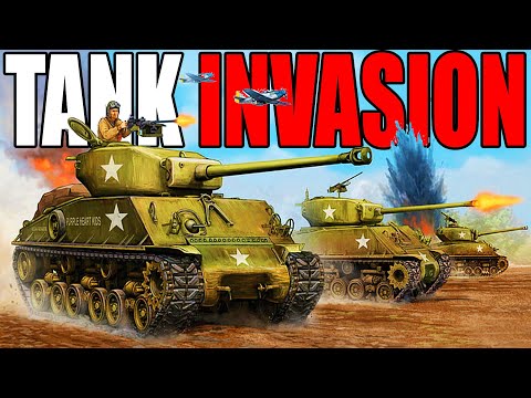 US Tanks fight off GERMAN ARMY in NEW RTS Battle Simulator! - Company of Heroes 3