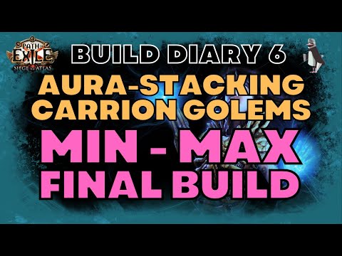[POE 3.17] Pidge's Min-Max Aura Stacking Carrion Golems | Final Build | Archnemesis Path of Exile