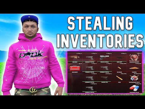 Stealing Inventories from GANG SERVERS... GTA RP Trolling