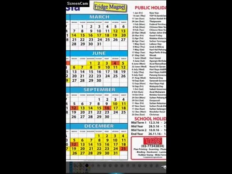 Malaysia Calendar Lunar 2021 Video