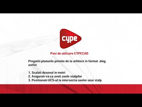 Primul proiect in CYPECAD