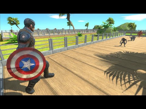 CAPTAIN AMERICA OASIS DEATH RUN - Animal Revolt Battle Simulator