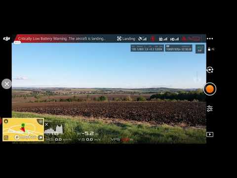 DJI Mavic 2 Pro test letu pod 10% kapacity