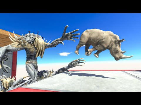 Run, Jump and Don't Fall into the Scourge Hole - Animal Revolt Battle Simulator