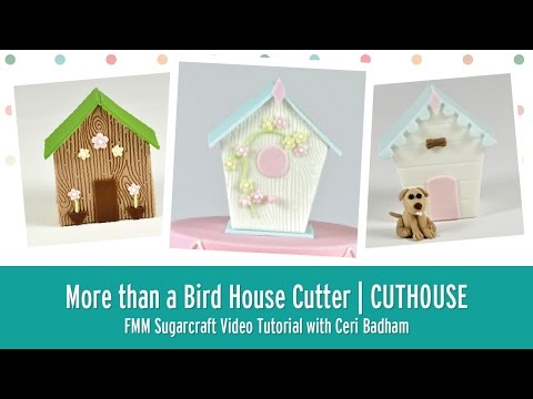 MORE THAN A BIRD HOUSE 4 pc icing & gumpaste cutter set MORE THAN A BIRD HOUSE 4 pc icing & gumpaste cutter set