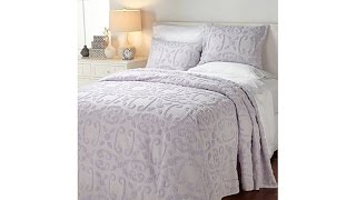 Concierge Collection 3piece Chenille Bedspread Set