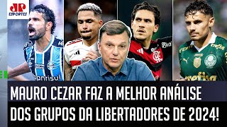 ‘Eu não vou ficar nem um pouco surpreso se…’; Mauro Cezar analisa o sorteio da Libertadores 2024