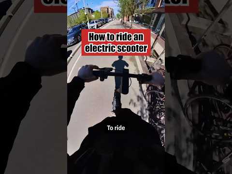 How to ride an electric scooter 🤔🛴 #electricscooter #scooter