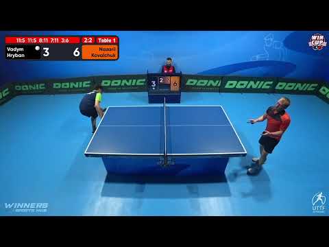 01:30 Vadym Hryban 2 - 3 Nazarii Kovalchuk West 5 WIN CUP 29.10.2022 | TABLE TENNIS WINCUP