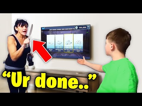 he STOLE his mom's credit card to buy $100,000 v-bucks.. (fortnite) Video