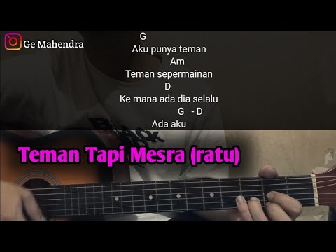 Kunci Gitar TEMAN TAPI MESRA (TTM) - Ratu | Lagu Lawas Asik Banget