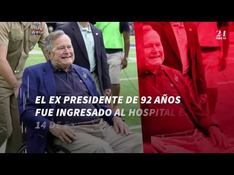 Dan de alta al ex presidente de EU George H. W. Bush