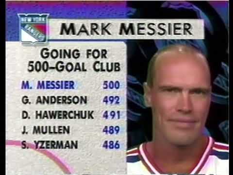 Mark Messier Scores His 500th Goal 11/6/1995
