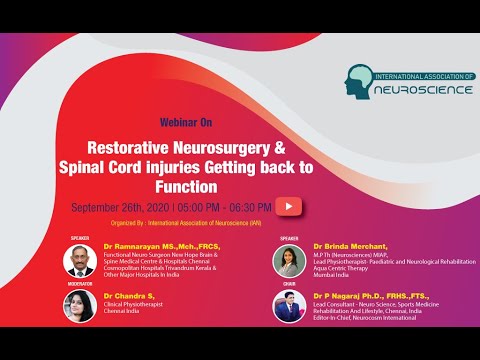 Live Webinar on Restorative Neurosurgery & Spinal Cord Injuries Getting Back to Function