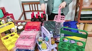 Plastový nosič na fľaše - modrý (pre 6 fliaš)