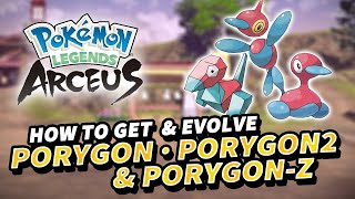 How to get PORYGON, PORYGON2 & PORYGON-Z (How to evolve Porygon & Porygon2) | Pokemon Legends Arceus