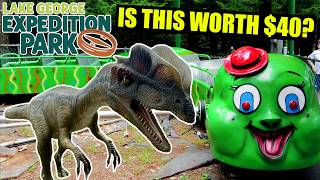 Lake George Expedition Park Tour & Review (Amusement Park Rides & Animatronic Dinosaurs)