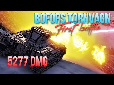 New tank Bofors Tornvagn -  first battle, VIII MM, 5277 dmg, 5 kills