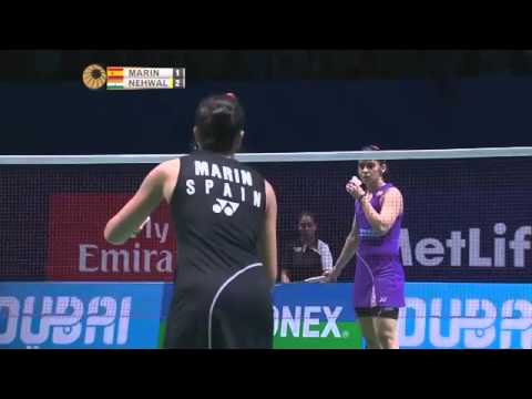 Saina NEHWAL vs Carolina MARIN  World Superseries 2015 Finals-Day 2 WS