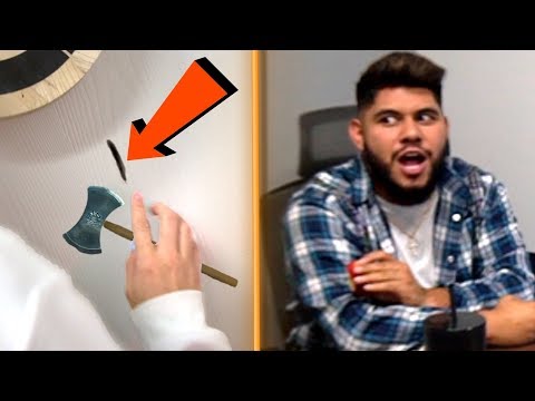 I Threw An Axe Into His Door! Video