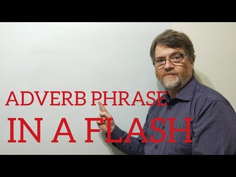 English Tutor Nick P Adverb Phrase (14) In a Flash