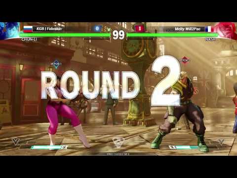 MFA 2016 SFV Top 8 KGB Fidoskin vs Melty Will2Pac [ENG]