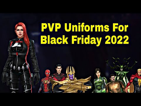 Black Friday 2022 PVP Top 20 Uniforms Guide With Special information - Marvel Future Fight