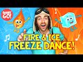 "Fire & Ice FREEZE Dance!" 🔥❄️ /// Danny Go! Brain Break Songs for Kids
