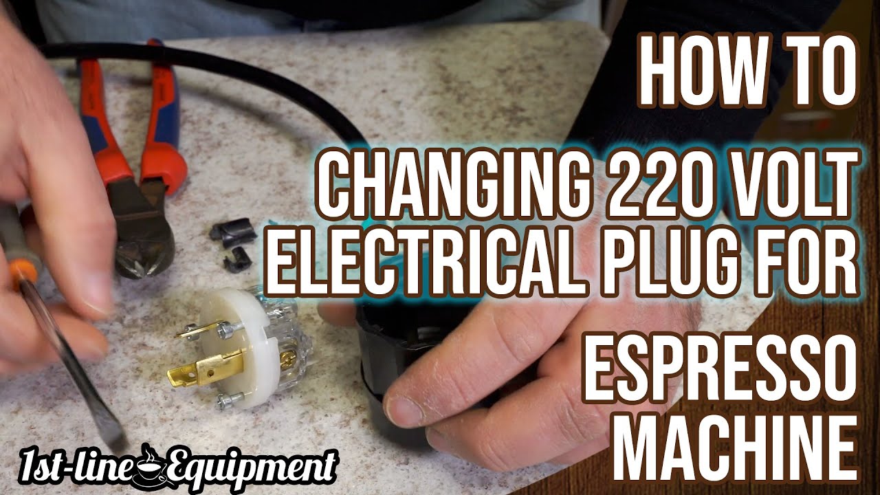 How To: Changing or Adding Electrical Plug on 220 Volt Espresso Machine