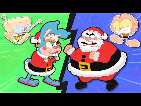 Capa de Mongo e Drongo e a Páscoa de Natal! 🐰🎅