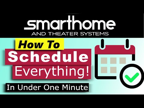 Crestron Home OS How to Create Scheduled Macro in under 1 minute