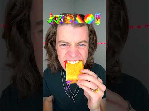 Giant Rainbow Food ASMR!? 🥵