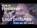 Camera Says Recovering And No Photos On Sd Card