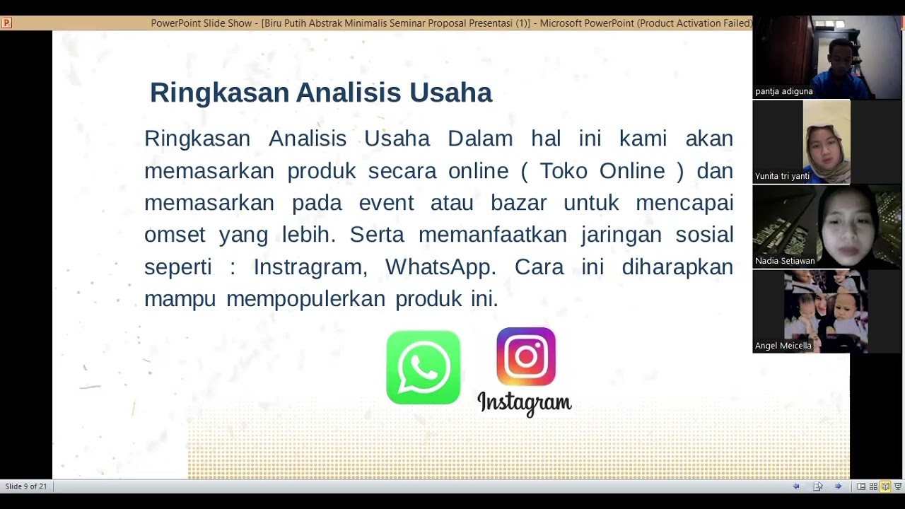 Persentasi Proposal Bisnis Produk UMKM Cheese Roll