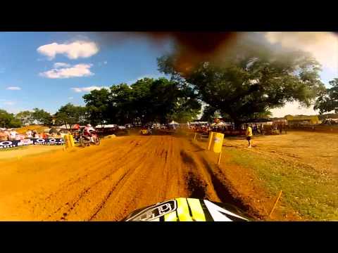 GoPro HD: Travis Baker 2nd Moto Lap Freestone 2012 Lucas Oil Pro Motocross