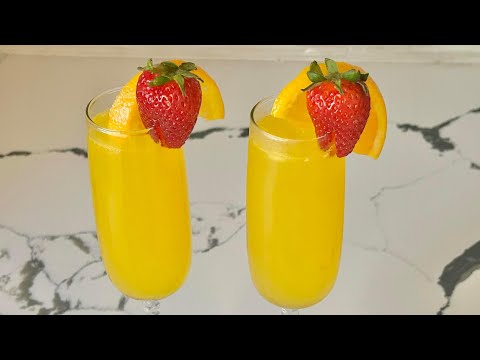 Classic Brunch Mimosas - How To Make Fresh Mimosas - Ellen’s Homemade Delights 🍊🍾