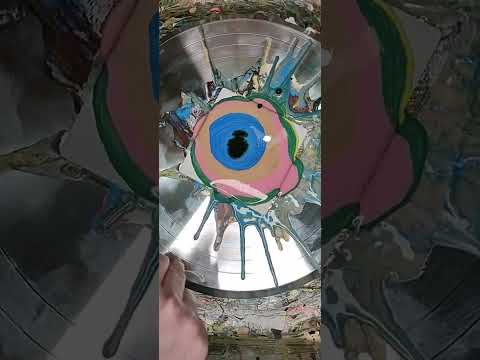 #84 ASMR Learning The Bloom Technique. Acrylic Paint Pouring, Easy To Replicate. #acrylicpainting