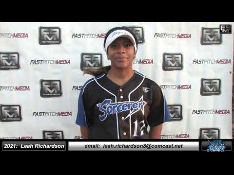 2021 Leah Richardson committed Alabama State First Base & Outfield Softball Skills Video - Sorcerer