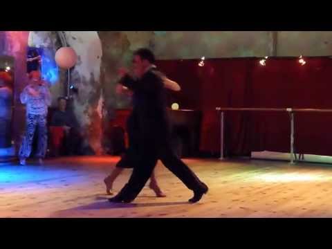  Esteban Moreno  and  Claudia Codega  are  dancing  to  the  tango  "  Una Vez  "  by  Osvaldo Pugliese