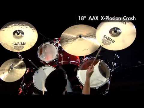 Sabian 18" AAX X-Plosion Crash Brilliant Finish Drum Cymbal Bild 2