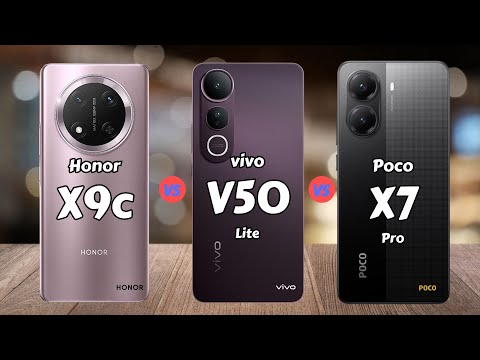 Honor X9c vs vivo V50 Lite vs Poco X7 Pro