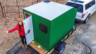 DIY Micro Tiny HOUSE On Wheels | BUILD Start To Finish