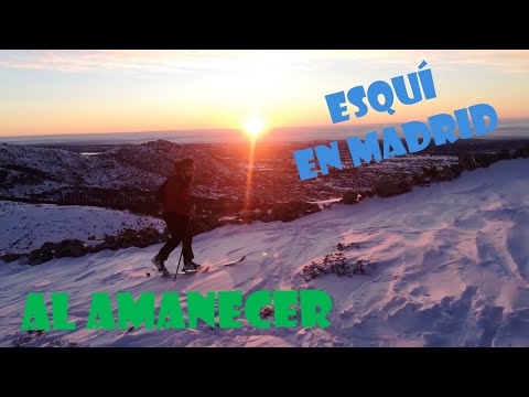 ⛷️ Esquí al Amanecer en MADRID 🗻 San Benito (1626 m)