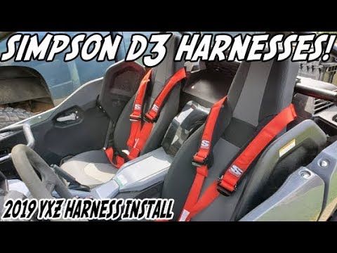 2019 YXZ1000R Harness Install | YXZ Harness Install | Simpson D3 Harness